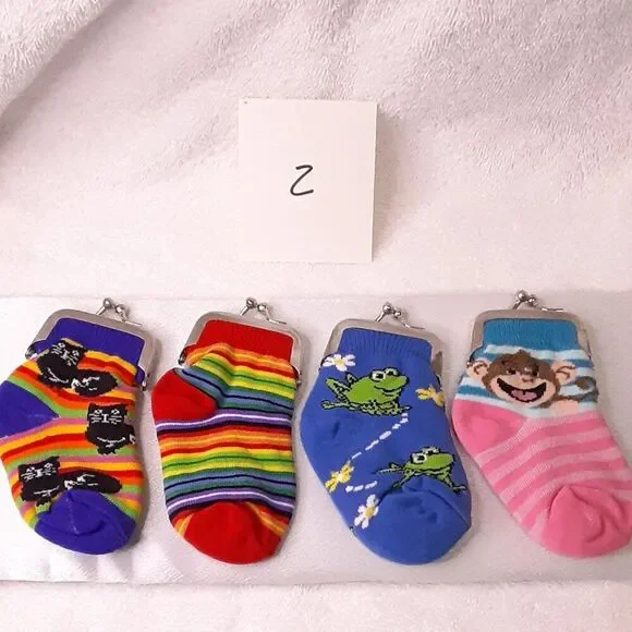 NEW kids' sock change purses - Picture 3 of 4